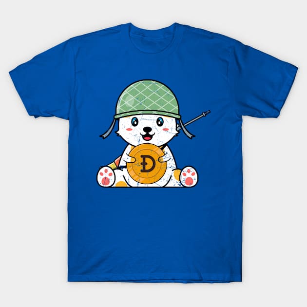 Dogecoin Soldier T-Shirt by satoshirebel